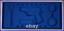 PISTOL GUN PRESENTATION CUSTOM DISPLAY CASE for WALTHER PPK cal. 7,65 mm. 32 ACP
