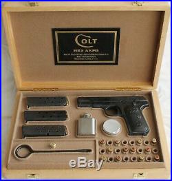 PISTOL GUN PRESENTATION DISPLAY CASE BOX for COLT 1903 government 1911 browning