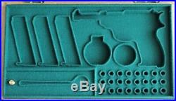 PISTOL GUN PRESENTATION DISPLAY CASE BOX for WALTHER P38 P01 luger p08 pp ppk