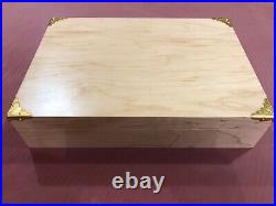 PISTOL GUN SIG SAUER CASE Solid Maple Wood Box for P225 Custom made with Foam