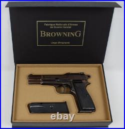 PISTOL PRESENTATION CUSTOM DISPLAY CASE BOX for BROWNING HIGH POWER Type 1 Mk 1