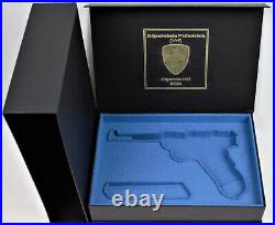 PISTOL PRESENTATION CUSTOM DISPLAY CASE BOX for SWISS W+F LUGER P06 4 3/4 7,65