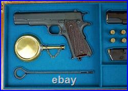 PISTOL PRESENTATION DISPLAY CUSTOM CASE BOX for m1911 A1 COLT REMINGTON ITHACA