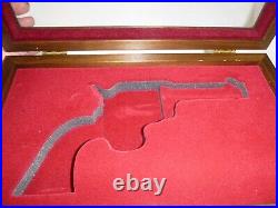 PRESENTATION Gun Display Case LARGE WALNUT Handgun S/A Revolver Box