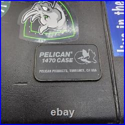 Pelican 1470 Attache Watertight Case With Foam Pistol Gun Insert Black