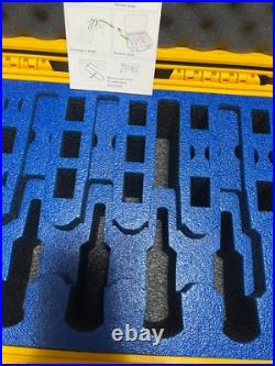 Pelican 1500 case with blue 5 handgun 18 magazine insert as pictured