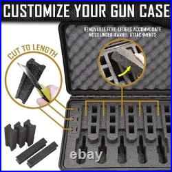 Pelican 1500 case with blue 5 handgun 18 magazine insert as pictured