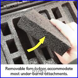 Pelican 1500 case with blue 5 handgun 18 magazine insert as pictured