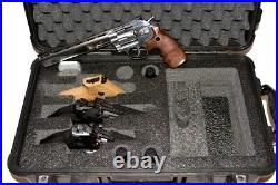 Pelican 1510 includes 3 Large pistol handgun QuickDraw foam Travel case +1500D