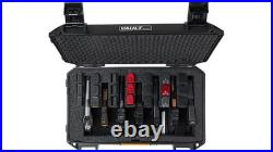 Pelican V525PF7 Vault 7-Pistol Case VCV525-0061-BLK, Black, High-impact polymer