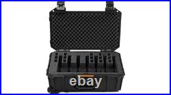Pelican V525PF7 Vault 7-Pistol Case VCV525-0061-BLK, Black, High-impact polymer