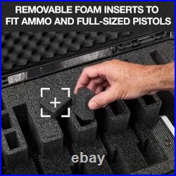 Pelican Vault Pistol Case (Custom Case Pre-Cut Foam), Made in the USA V525