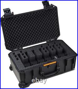 Pelican, Vault, V525PF5, Pistol Case, Black, Plastic, Holds 7 Pistols