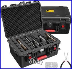 Pistol Case, Built-In Lock TSA Gun Case for 5 Pistol Case, 22 Magazines, 45 Bull
