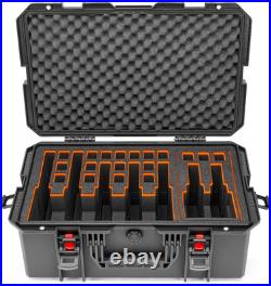 Pistol Case Gun Cases for Handguns with Premium EVA Foam Tsa-Approved Hard S