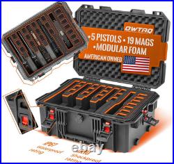 Pistol Case Gun Cases for Handguns with Premium EVA Foam Tsa-Approved Hard S