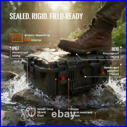 Pistol Case Gun Cases for Handguns with Premium EVA Foam Tsa-Approved Hard S