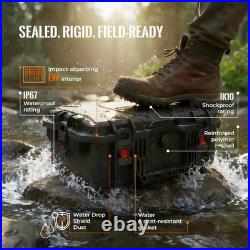 Pistol Case Gun Cases for Handguns with Premium EVA Foam Tsa-Approved Hard S