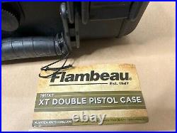 Pistol Case Waterproof Flambeau XT Double Pistol Case NEW FAST SHIPPING