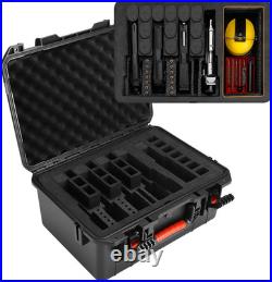 Pistol Case for Multi Handguns Waterproof Hard Shell Gun Cases with Pre-Cut Fo