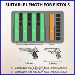 Pistol Case for Multi Handguns Waterproof Hard Shell Gun Cases with Pre-Cut Fo