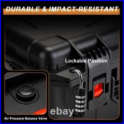 Pistol Case for Multi Handguns Waterproof Hard Shell Gun Cases with Pre-Cut Fo