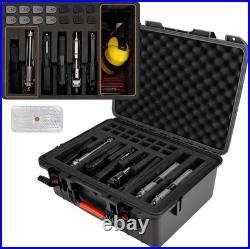 Pistol Case for Multi Handguns Waterproof Hard Shell Handgun Case with Pre-Cut