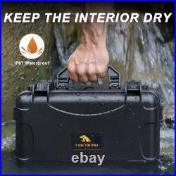 Pistol Case for Multi Handguns Waterproof Hard Shell Handgun Case with Pre-Cut