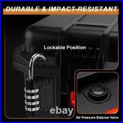 Pistol Case for Multi Handguns Waterproof Hard Shell Handgun Case with Pre-Cut