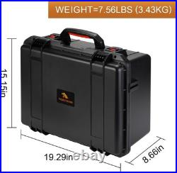 Pistol Case for Multi Handguns Waterproof Hard Shell Handgun Case with Pre-Cut