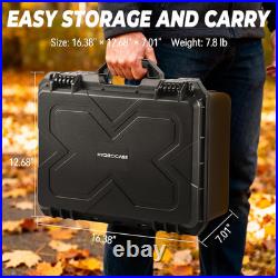 Pistol Case with 2 TSA Locks, TSA Approved Hard Gun Case for Handguns, Holds Mul