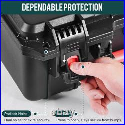 Pistol Gun Case, Hard Waterproof Tsa-Approved Gun Case, Holds Multiple Pistols a