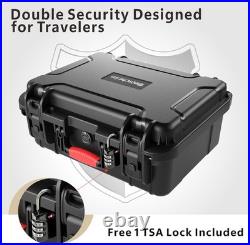 Pistol Gun Case for Handguns Holds Multiple Handguns Case & Mags TSA Approve