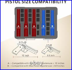 Pistol Gun Case for Handguns Holds Multiple Handguns Case & Mags TSA Approve