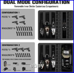 Pistol Gun Case for Multi Handguns Hold Multiple Pistols & Magazines, Pre-Cut