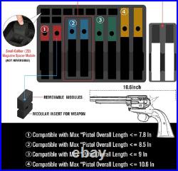 Pistol Gun Case for Multi Handguns Hold Multiple Pistols & Magazines, Pre-Cut
