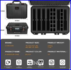 Pistol Gun Case for Multi Handguns Hold Multiple Pistols & Magazines, Pre-Cut