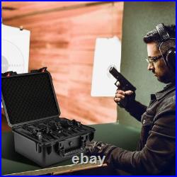 Pistol Gun Case for Multi Handguns Hold Multiple Pistols & Magazines, Pre-Cut