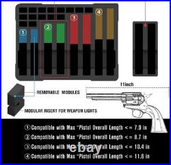 Pistol Gun Case for Multi Handguns Hold Multiple Pistols & Magazines, Pre-cut