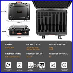 Pistol Gun Case for Multi Handguns Hold Multiple Pistols & Magazines, Pre-cut