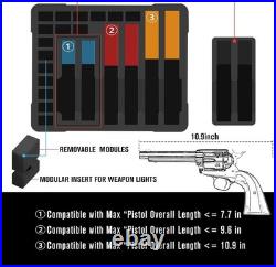 Pistol Gun Case for Multi Handguns Hold Multiple Pistols & Magazines, Pre-cut