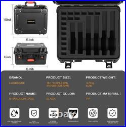 Pistol Gun Case for Multi Handguns Hold Multiple Pistols & Magazines, Pre-cut