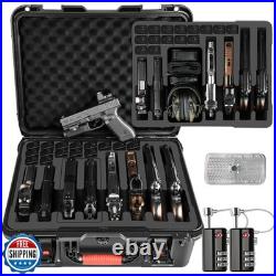 Pistol Gun Case for Multi Handguns Hold Multiple Pistols and Ma