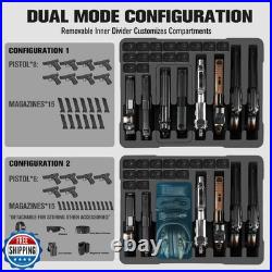 Pistol Gun Case for Multi Handguns Hold Multiple Pistols and Ma