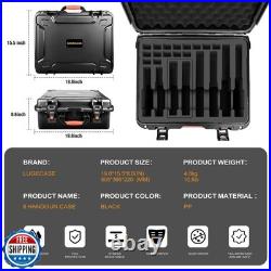 Pistol Gun Case for Multi Handguns Hold Multiple Pistols and Ma