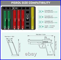 Pistol Gun Case for Multiple Handguns, Pre-Cut Handgun Case Lockable, Waterproof Pistol Gun Case for Multiple Handguns, Pre-Cut Handgun Case Lockable, Waterproof