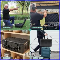Pistol Gun Case for Multiple Handguns, Pre-Cut Handgun Case Lockable, Waterproof Pistol Gun Case for Multiple Handguns, Pre-Cut Handgun Case Lockable, Waterproof