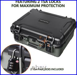 Pistol Gun Case for Multiple Handguns TSA Approved Travel Pistol Case with 2 T Pistol Gun Case for Multiple Handguns TSA Approved Travel Pistol Case with 2 T