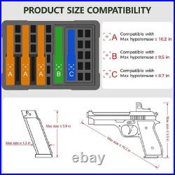Pistol Gun Case for Multiple Handguns TSA Approved Travel Pistol Case with 2 T