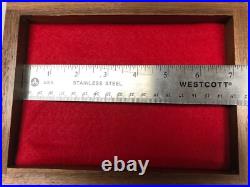 Pistol Gun Presentation Case Glass Top Wood Box Beretta M1934 M34 M35 Pietro